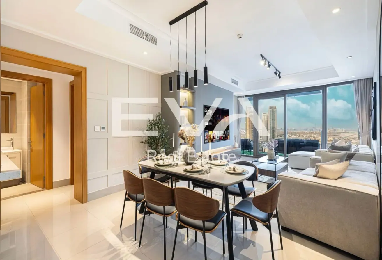 BURJ KHALIFA VIEW | 3BR + MAIDS | FULLY FURNISHED