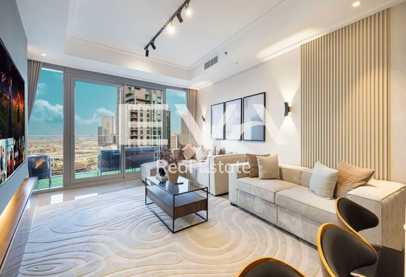 BURJ KHALIFA VIEW | 3BR + MAIDS | FULLY FURNISHED