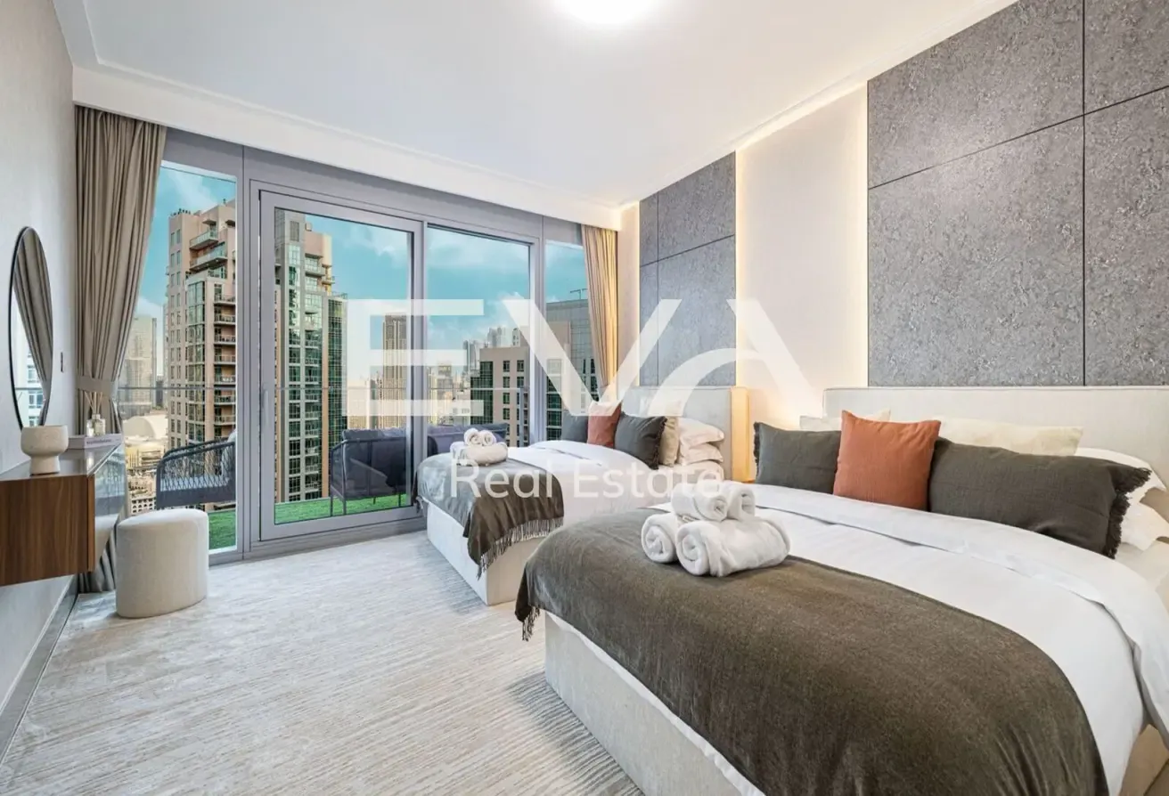 BURJ KHALIFA VIEW | 3BR + MAIDS | FULLY FURNISHED
