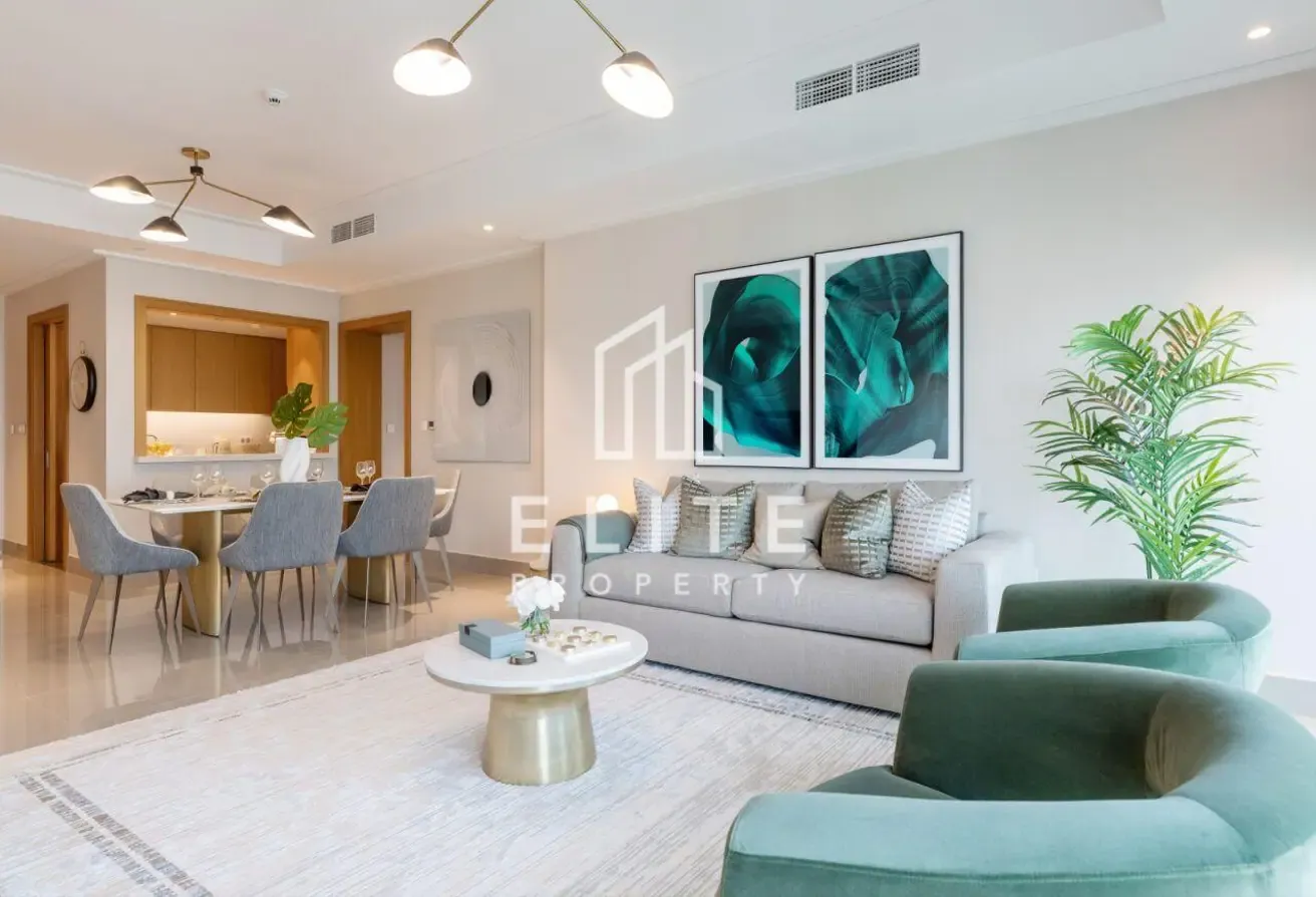 Furnished 3BR +Maid, High Floor, Burj Khalifa View