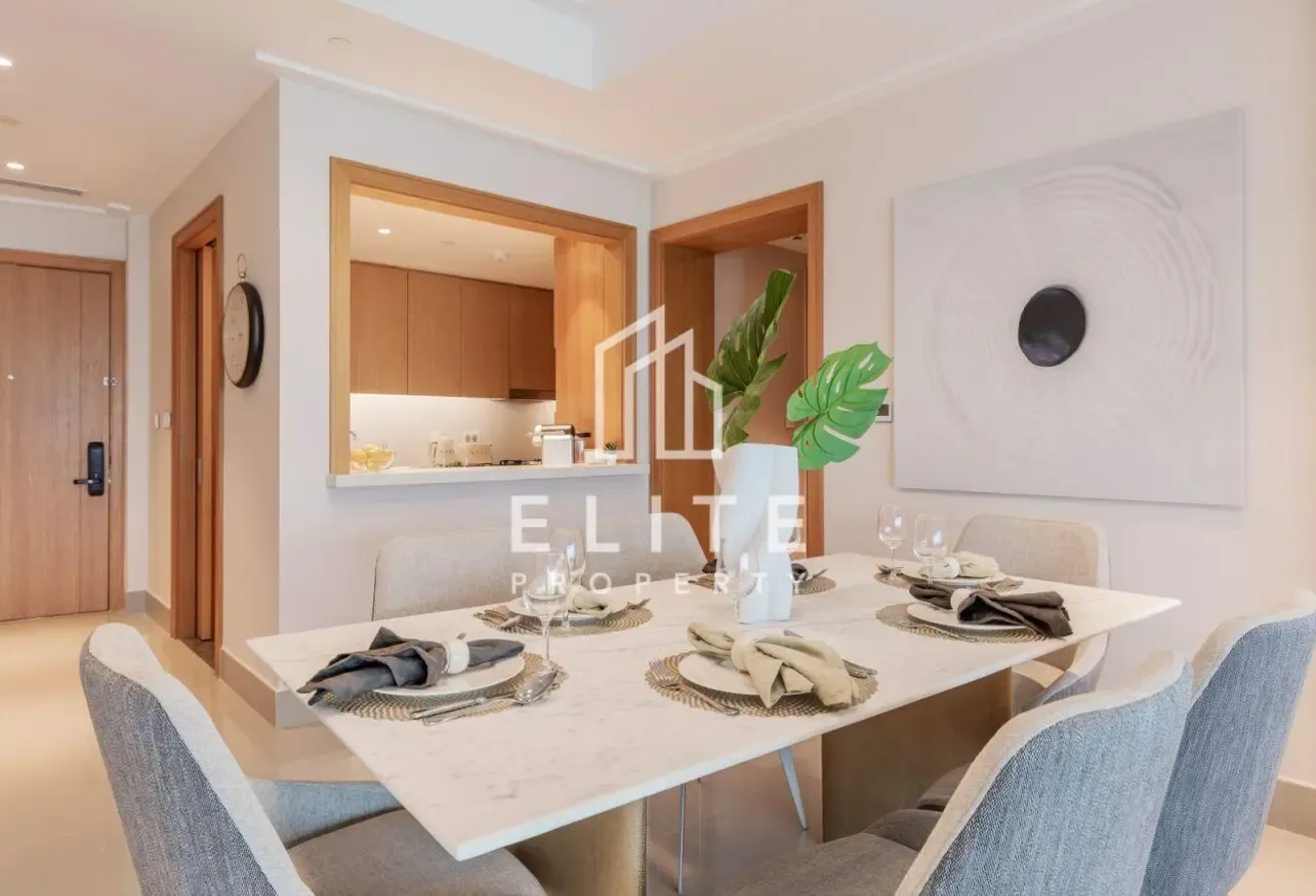 Furnished 3BR +Maid, High Floor, Burj Khalifa View