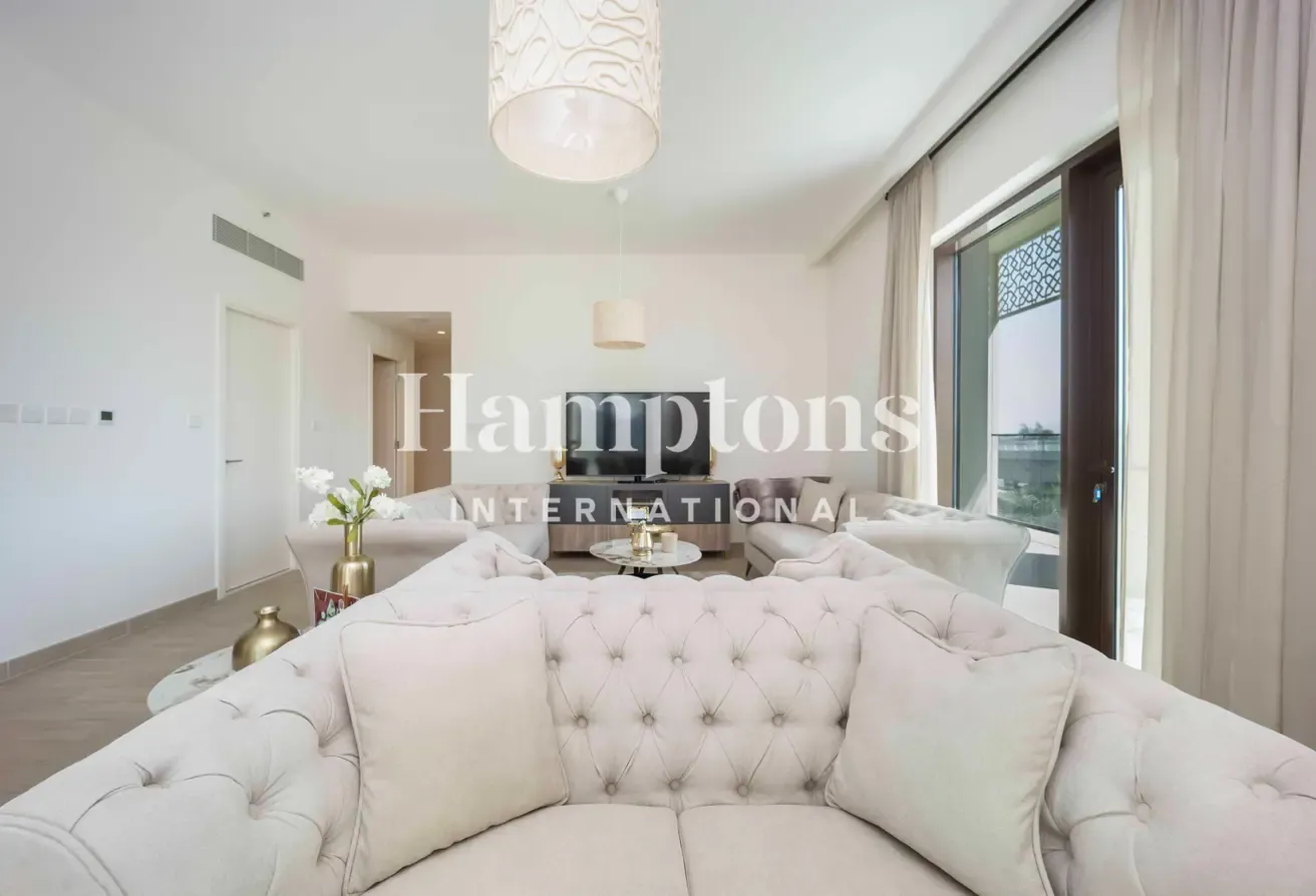Biggest Balcony | Water and Beach View | Furnished