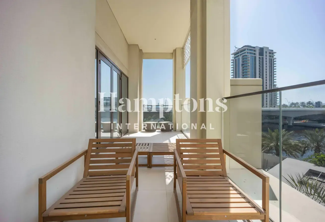 Biggest Balcony | Water and Beach View | Furnished