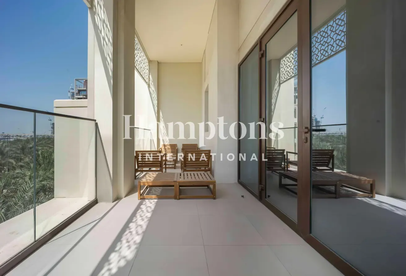 Biggest Balcony | Water and Beach View | Furnished