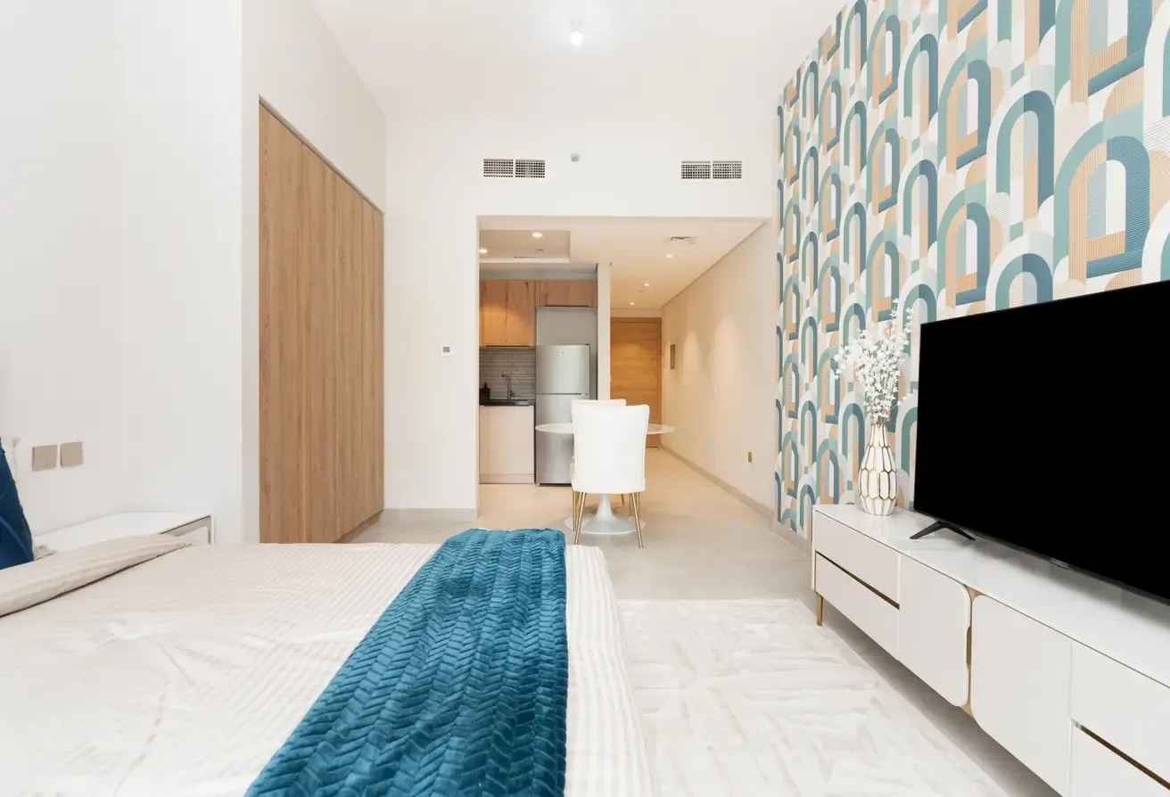 Modern Studio Apartment | Bright Interiors | JVC
