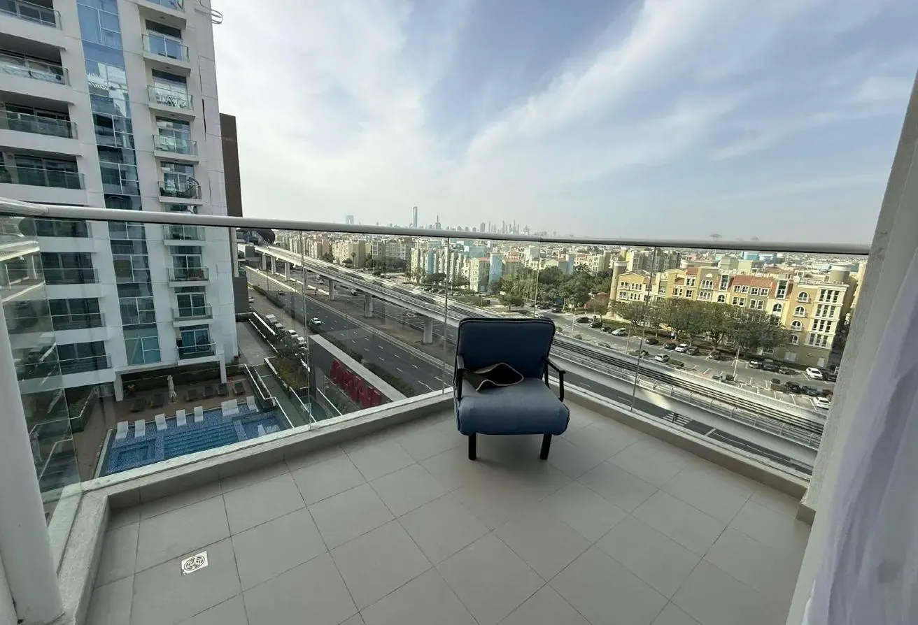 Furnished 3Bed For Rent | Pool view | Near metro