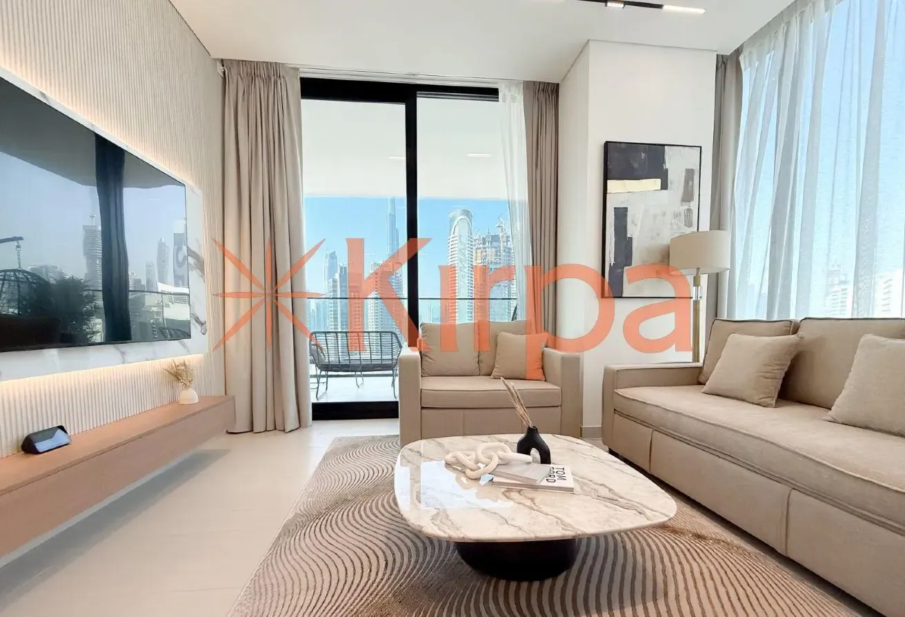 Furnished 2BR | Burj Khalifa View | Ready to move