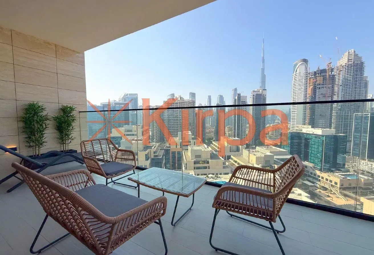 Furnished 2BR | Burj Khalifa View | Ready to move