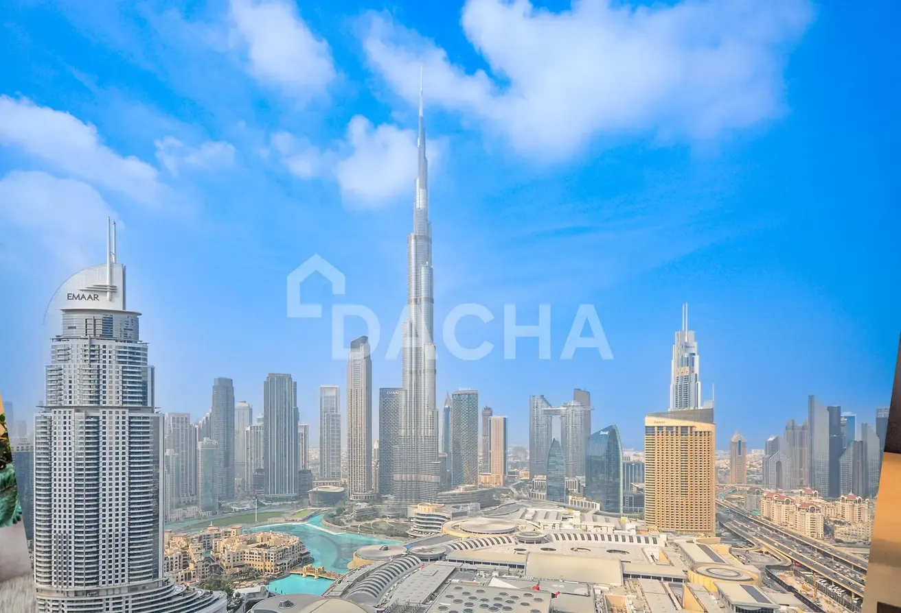 Burj Khalifa and Fountain View | High Floor