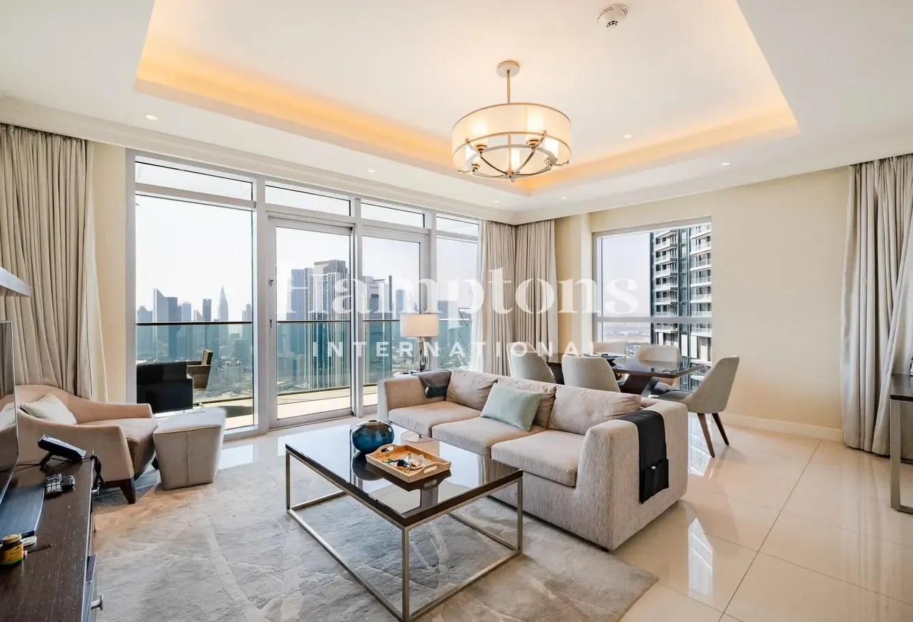 2 BR | Burj Khalifa-Fountains Views | High Floor