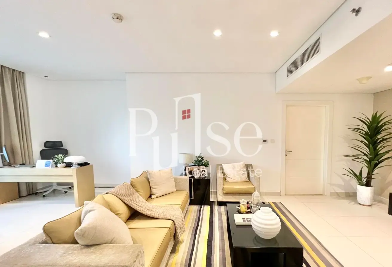 Furnished 1BR | Balcony | Community View
