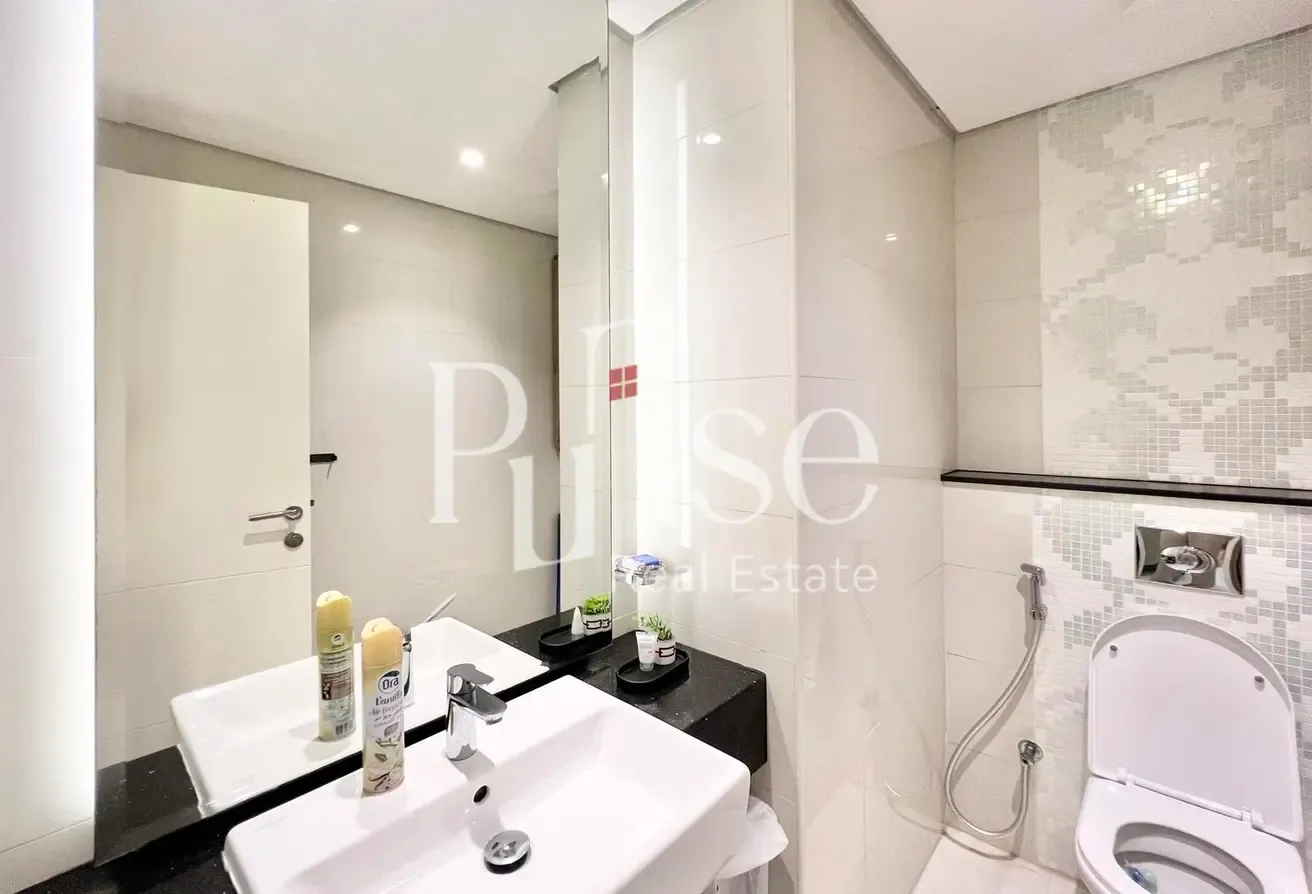 Furnished 1BR | Balcony | Community View