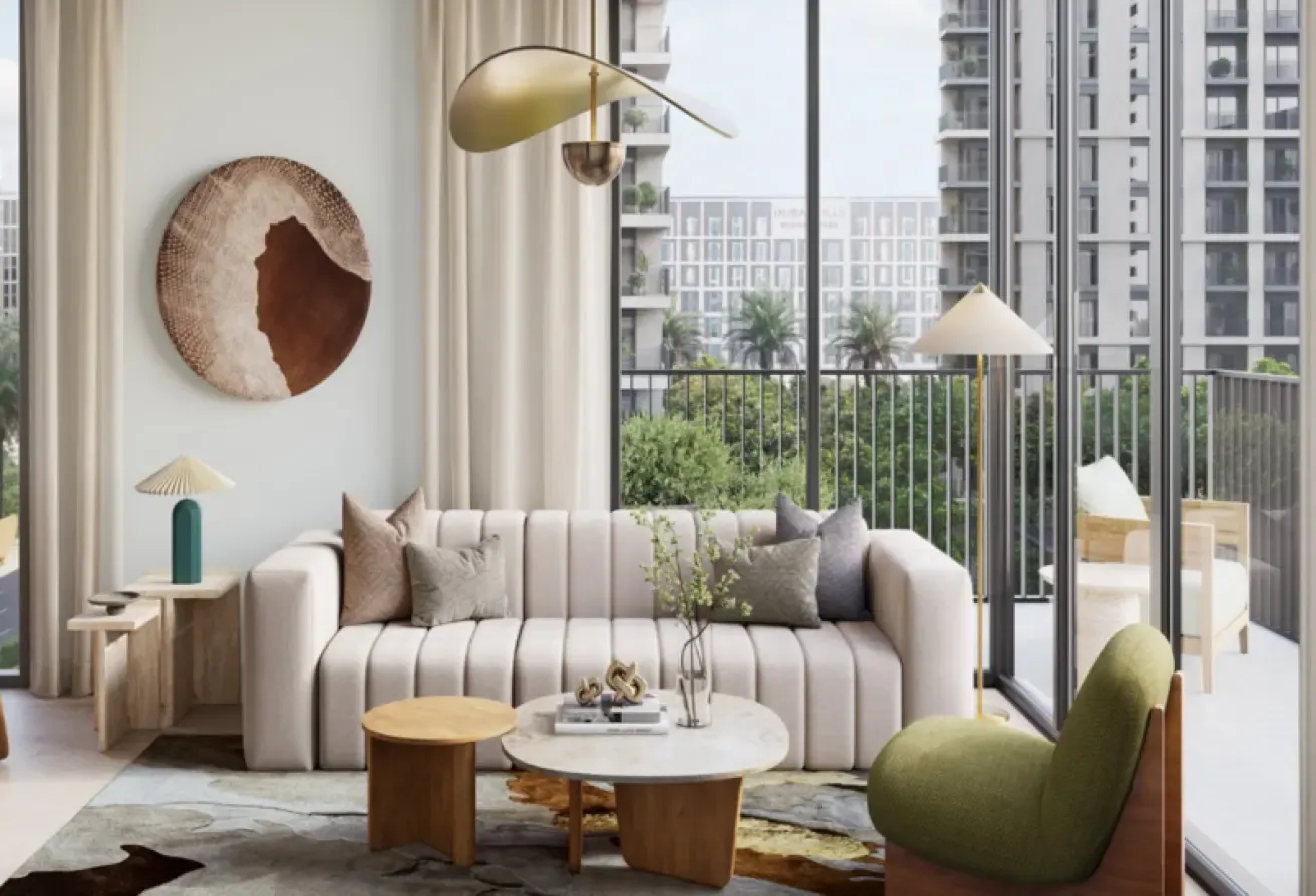 Corner 1 BHK |Burj al Arab View | Interior By Vida