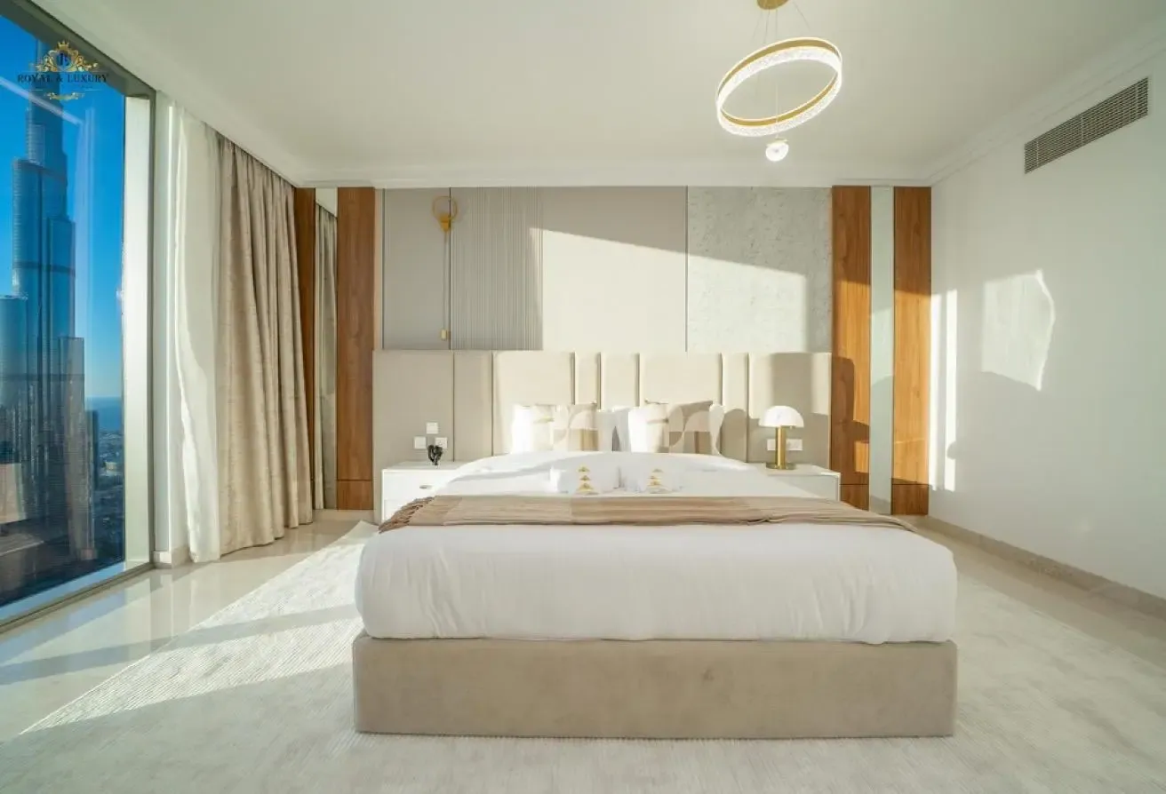Burj Khalifa and Dubai Fountain Views + Maids Room