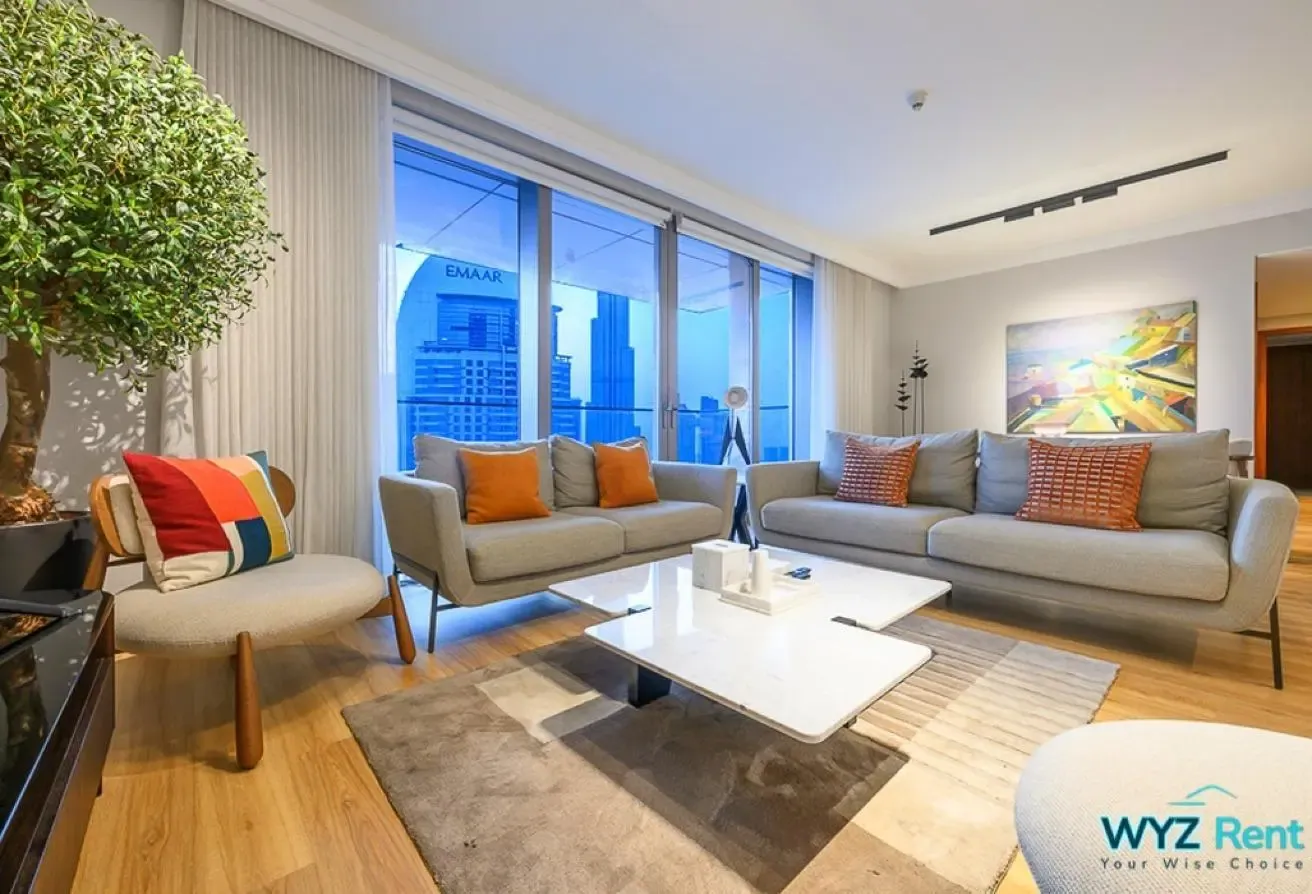 Spacious 3BR | Boulevard Point | Burj Khalifa View
