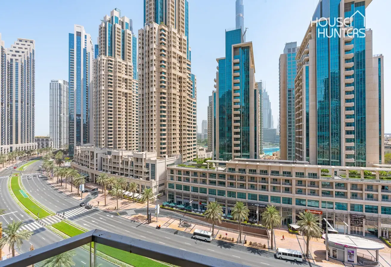 Burj Khalifa View | Upgraded | Spacious 3BR + Maid