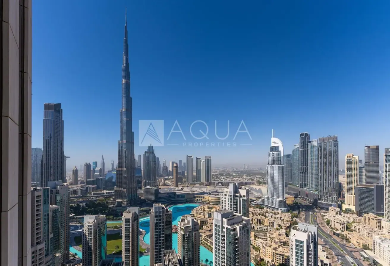 Furnished 3BR+M | Burj Khalifa View | High Floor