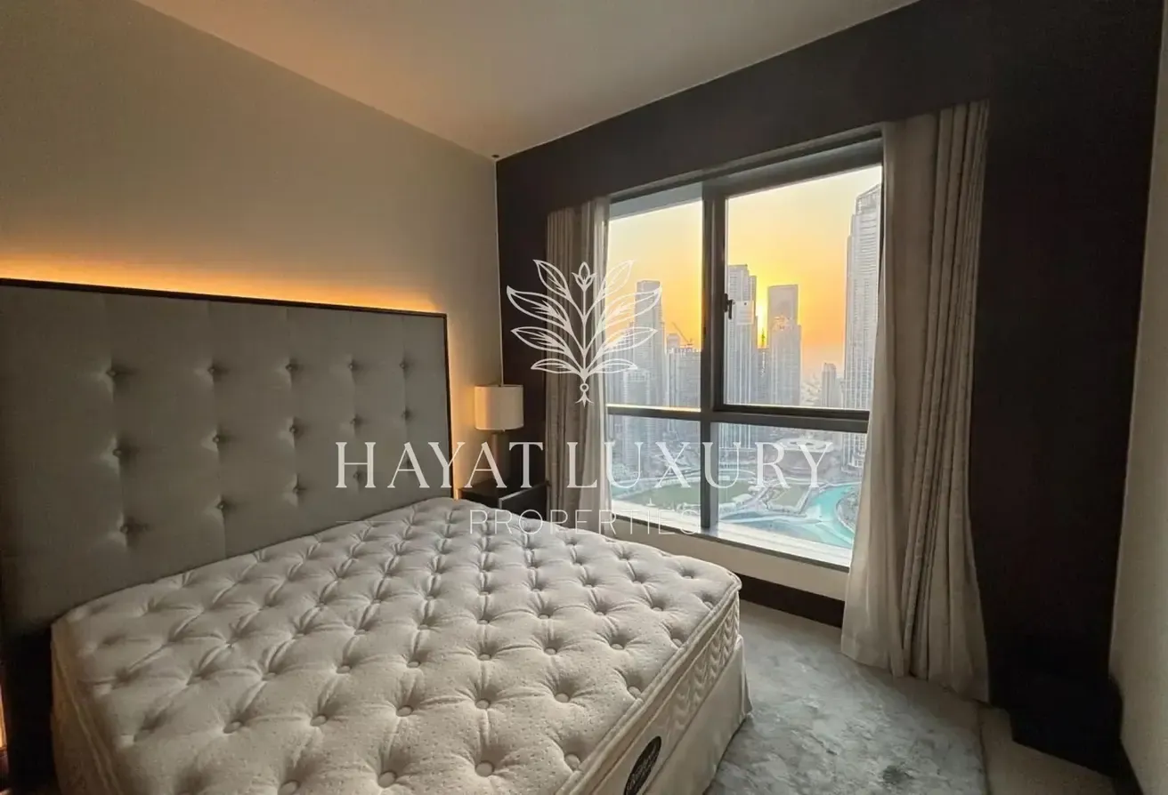 Luxurious 1-BR I Burj and Full Fountain View I High Floor