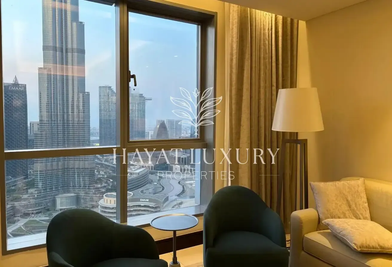 Luxurious 1-BR I Burj and Full Fountain View I High Floor