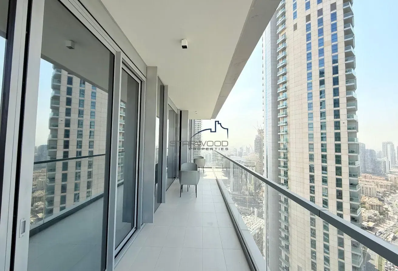High Floor | Burj View | 3 bed + Maid | Vacant