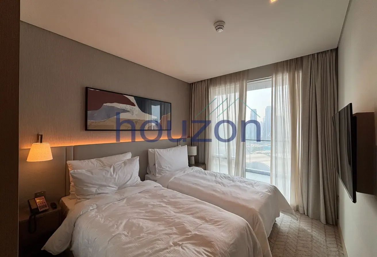 Burj Khalifa View | Spacious 3BR + Maids Room