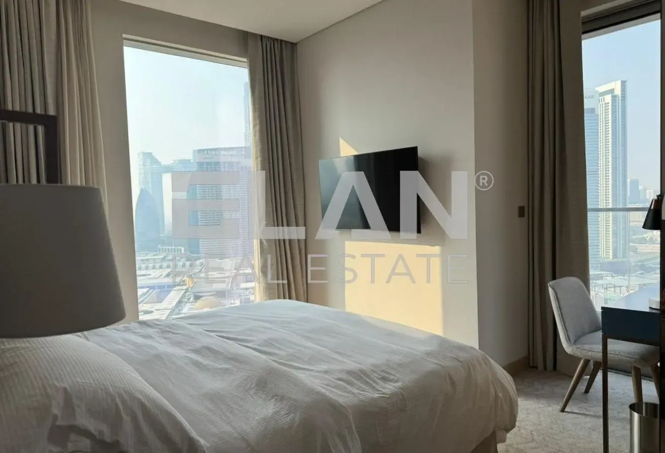 Burj and Fountain Views | 3 BED+Maid | Brand New