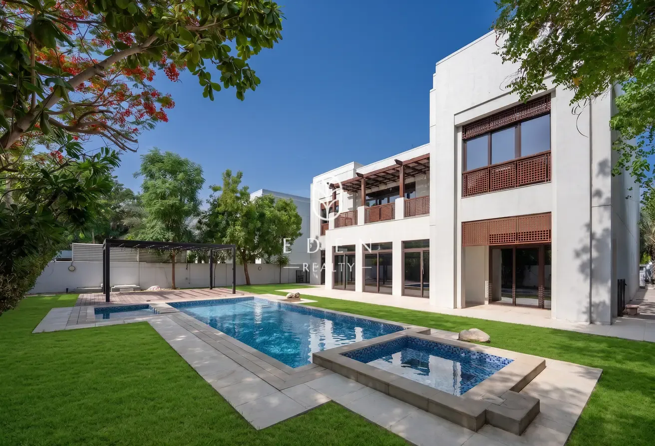 6BR Modern Arabic Villa | Private Pool | Landscaped Garden