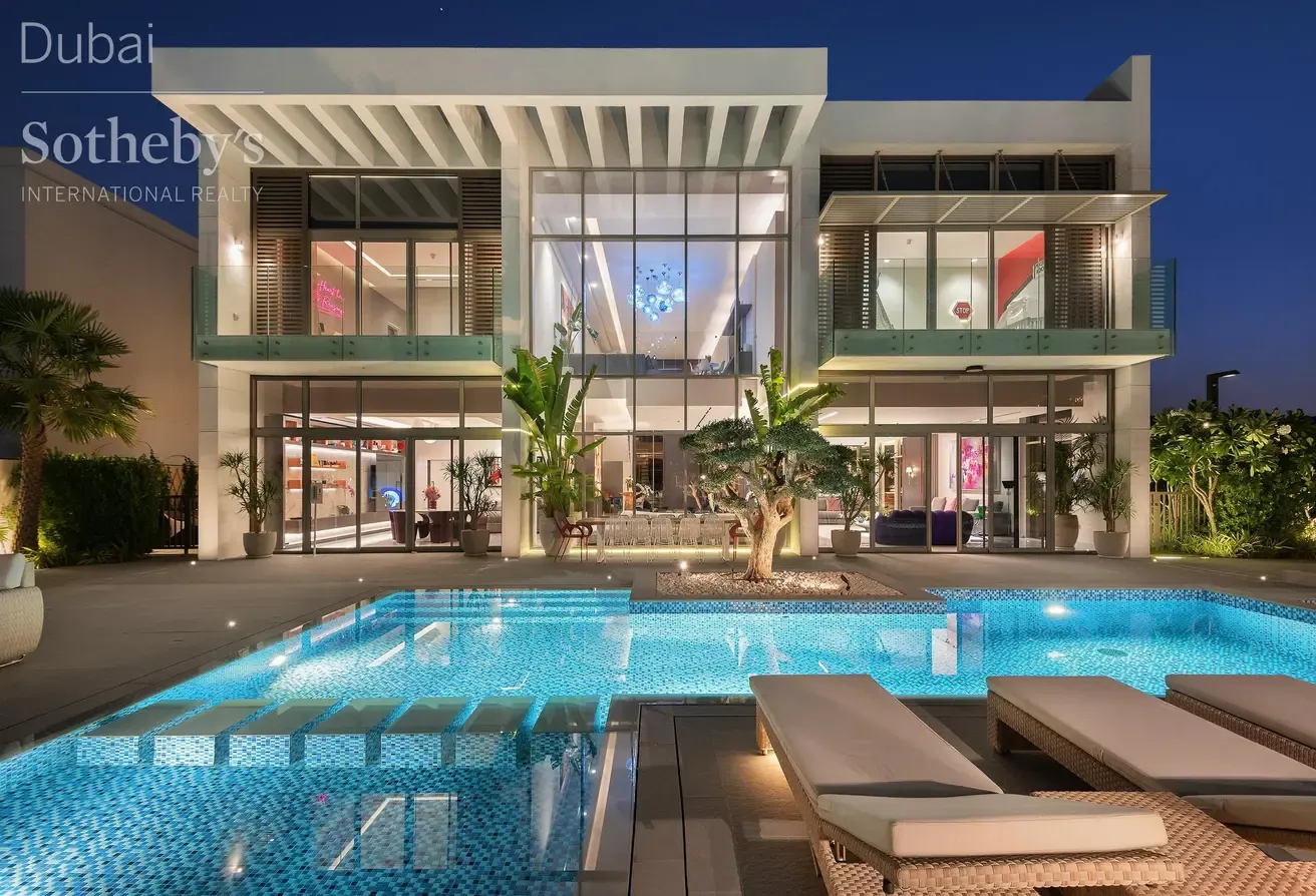 Upgraded Villa With Burj Khalifa View in MBR City