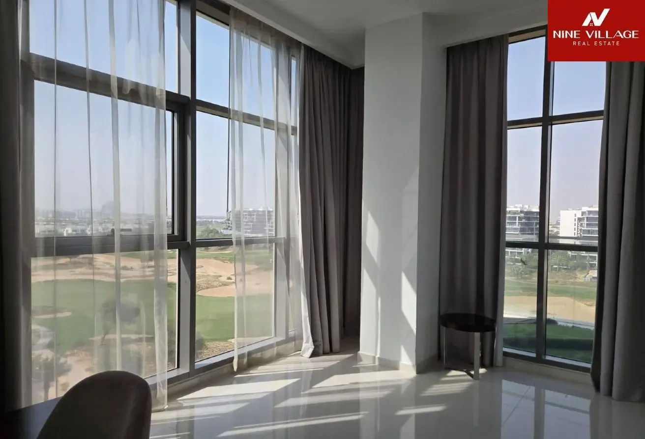 Golf Course View - Furnished 2BR + Maid Apartment