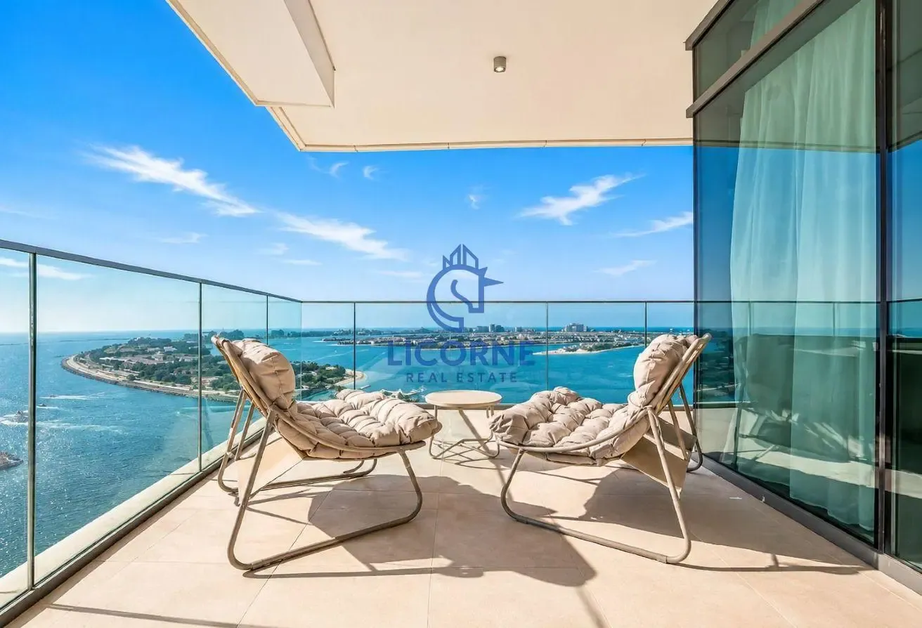 PALM SEA VIEW | FURNISHED | HIGH FLOOR