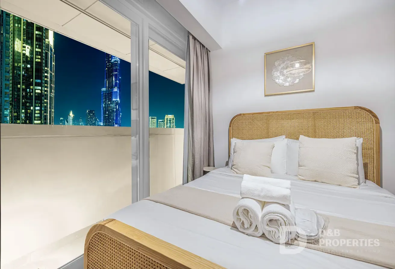 Full Burj Khalifa Fountain | Furnished | Jaccuzi