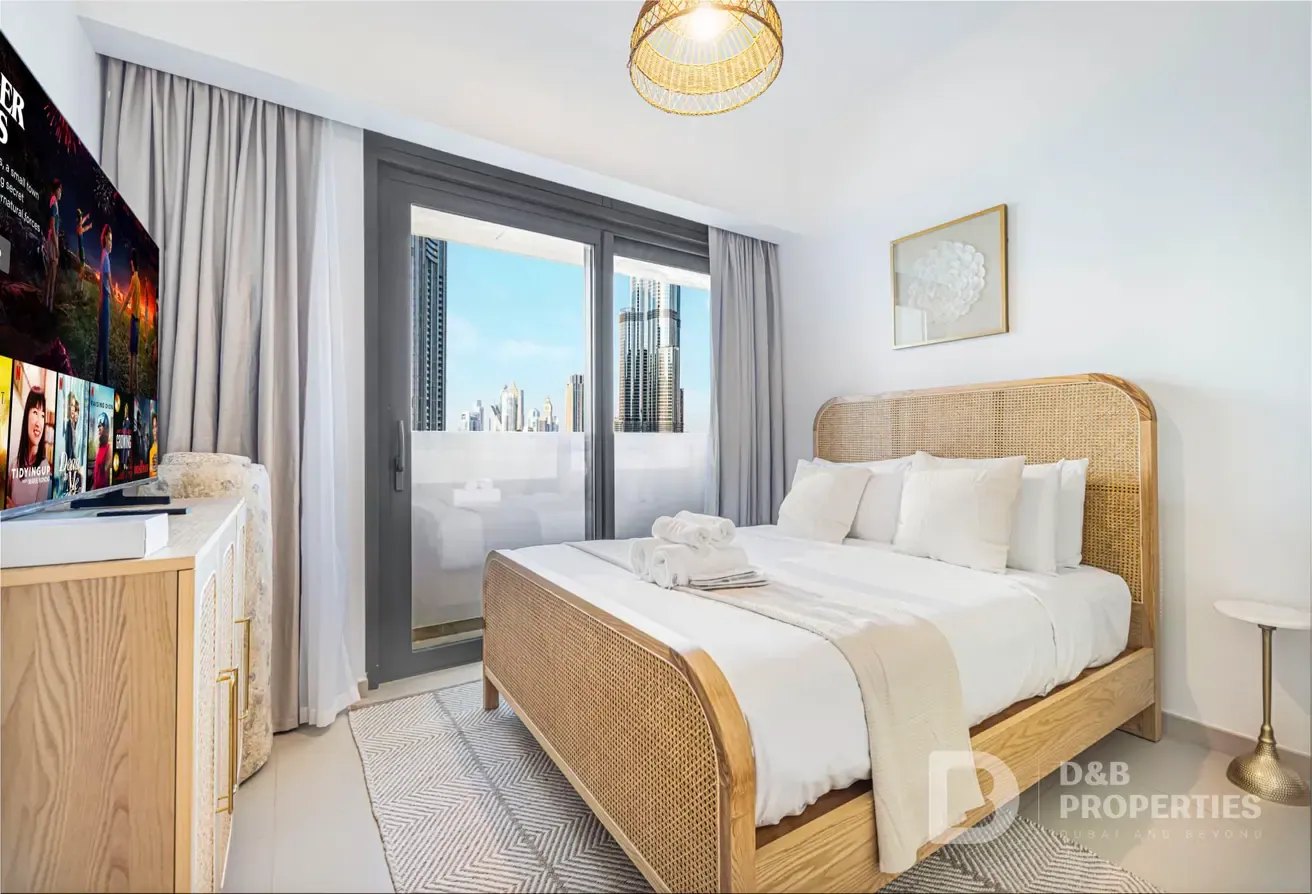 Full Burj Khalifa Fountain | Furnished | Jaccuzi