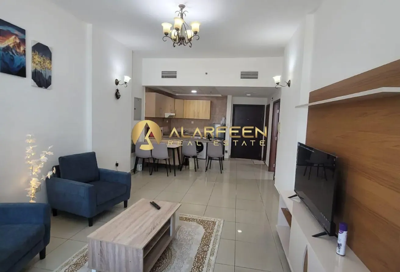 Furnished 1BR Apartment | Axis 2 | Balcony & City