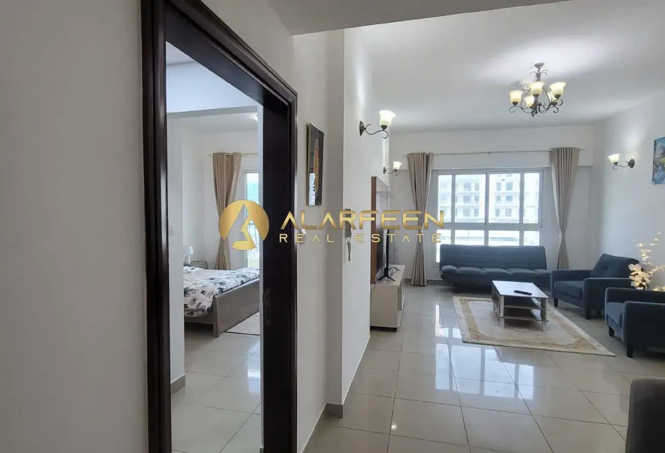 Furnished 1BR Apartment | Axis 2 | Balcony & City