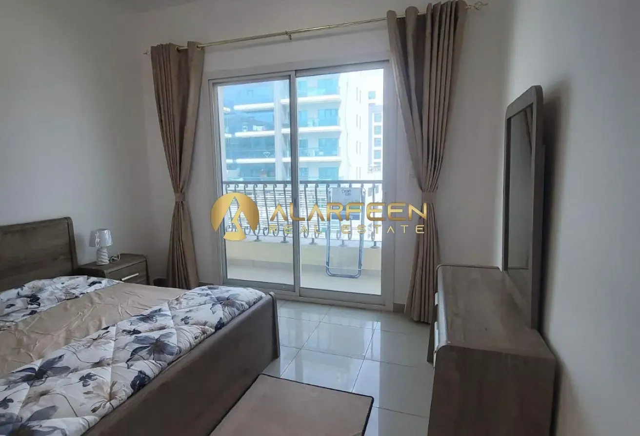 Furnished 1BR Apartment | Axis 2 | Balcony & City