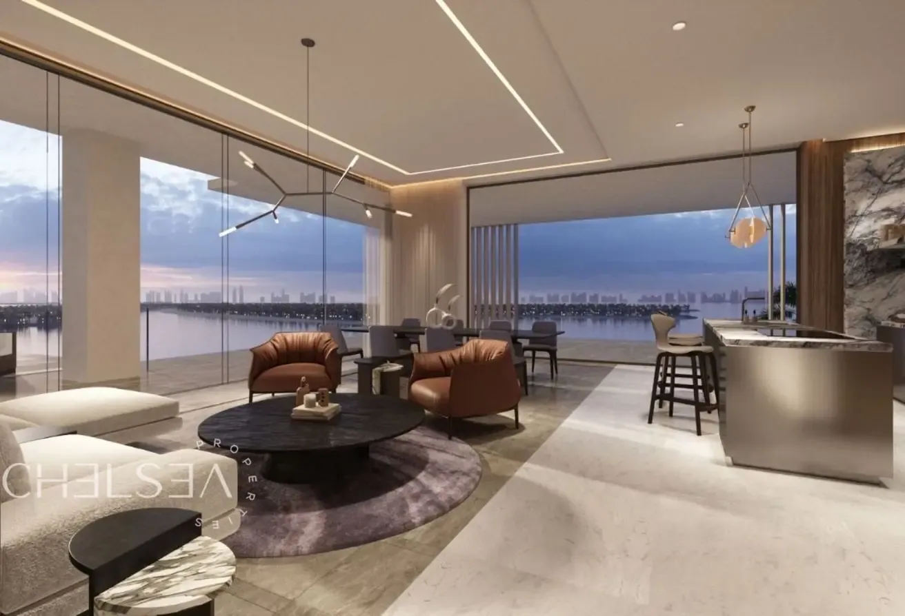 PALM AND OCEAN-SUNSET | SKYLINE VIEWS | EXCLUSIVE