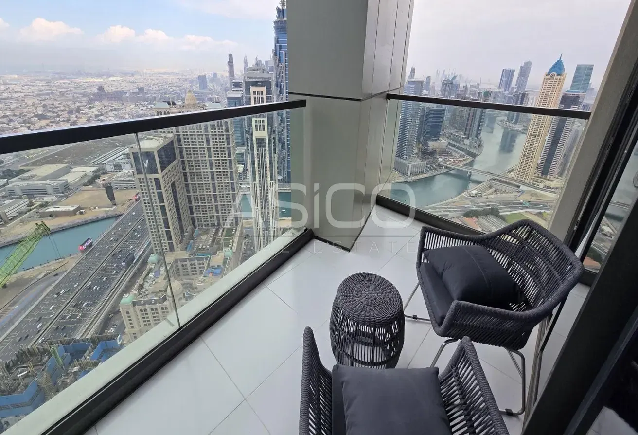 Furnished 2BR | Canal & Burj Khalifa View | VOT