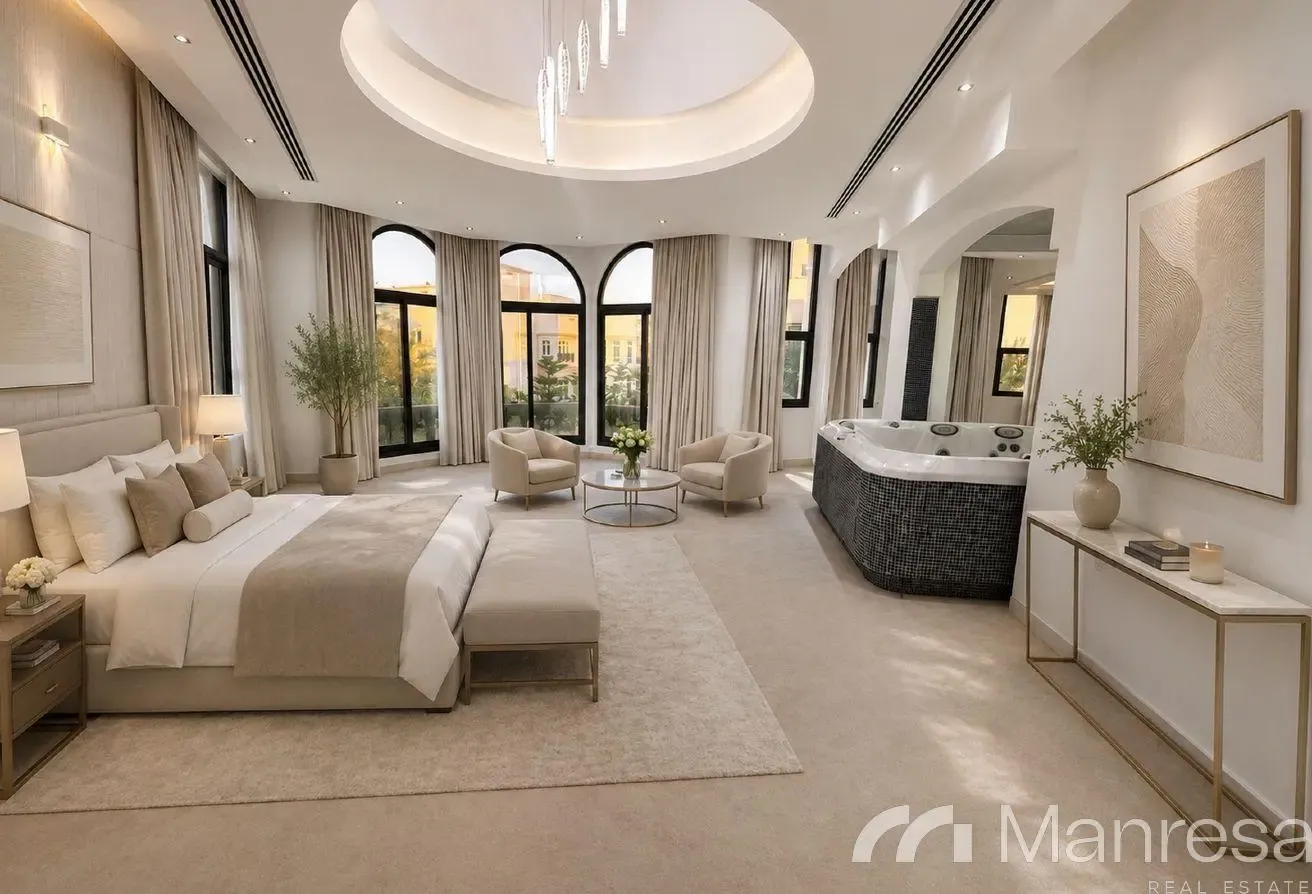 8 BR Lake View Emirates Hills Villa with Porsche