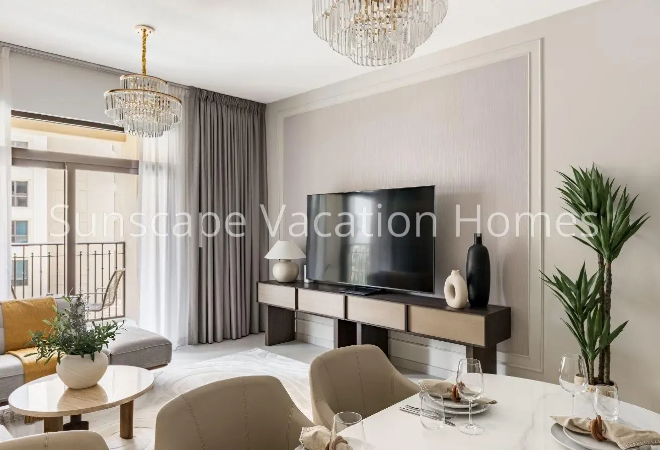 Furnished 2BR Holiday Home, MJL near Burj Al Arab