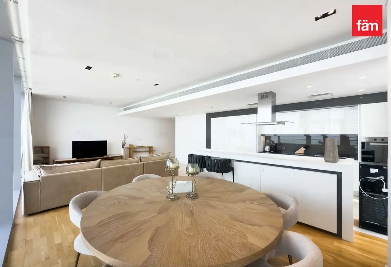 High Floor Panoramic Sea View3Bed+MaidFurnished