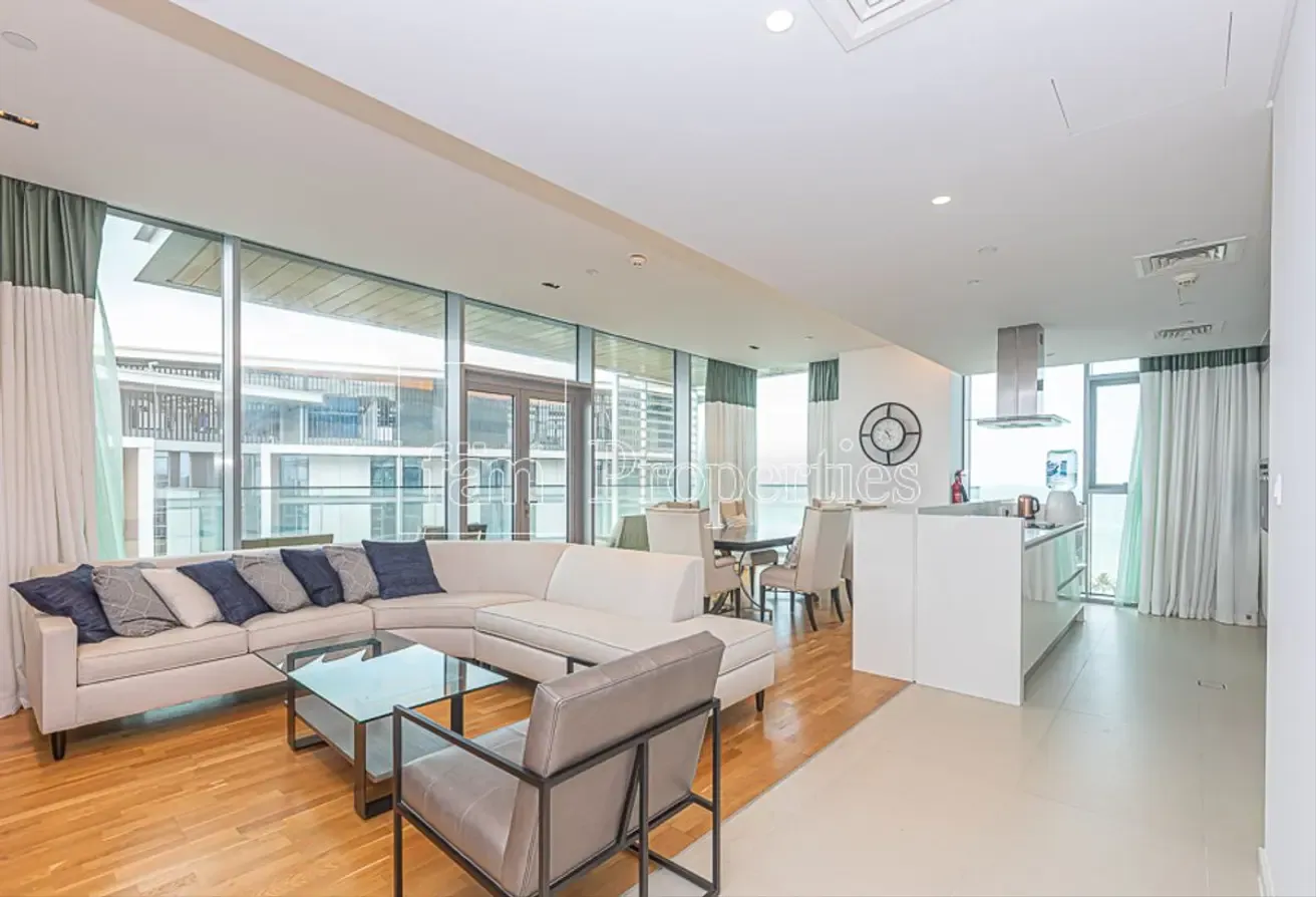 3 Bed + Maid Sea View l Furnished | Exclusive