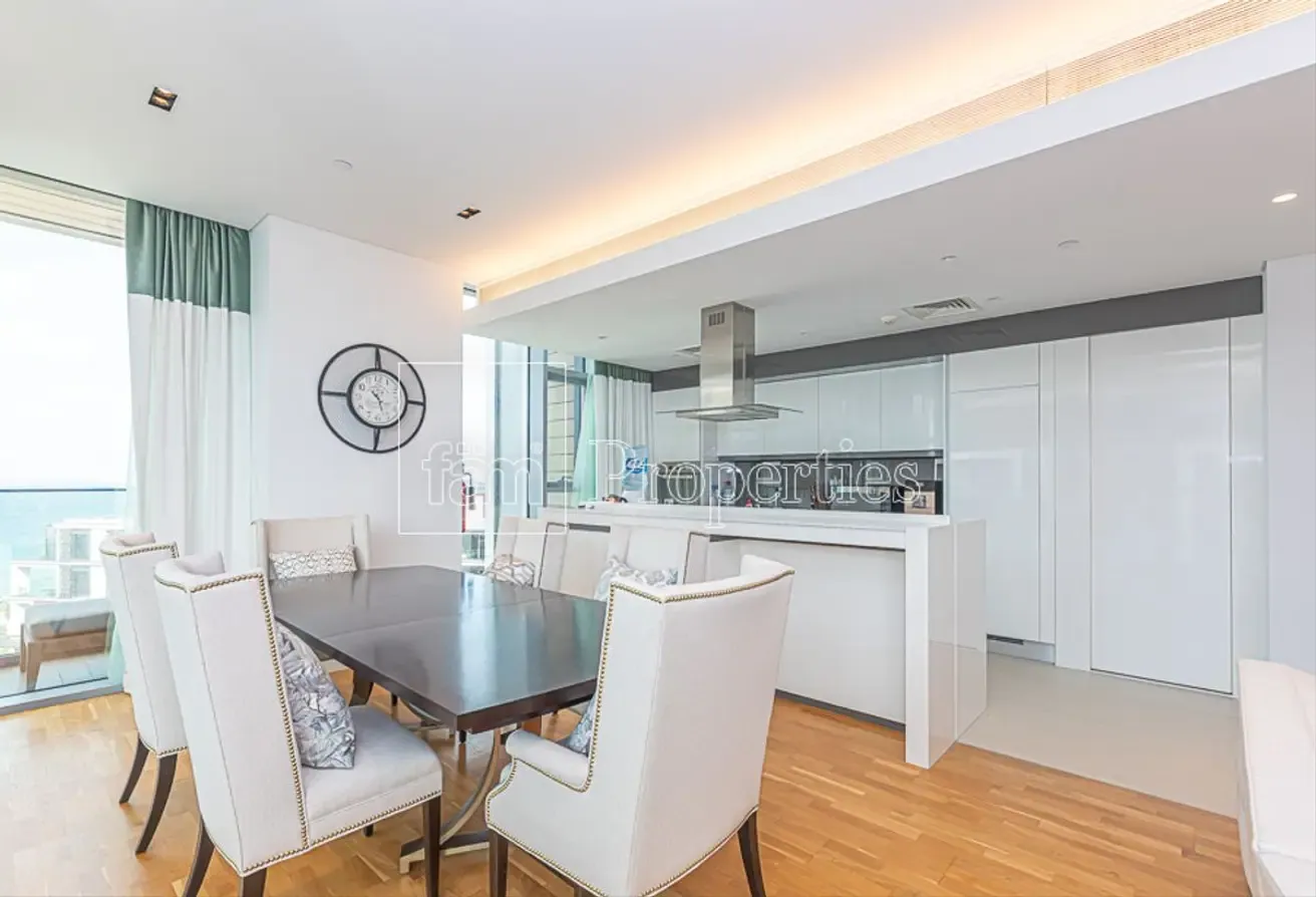 3 Bed + Maid Sea View l Furnished | Exclusive